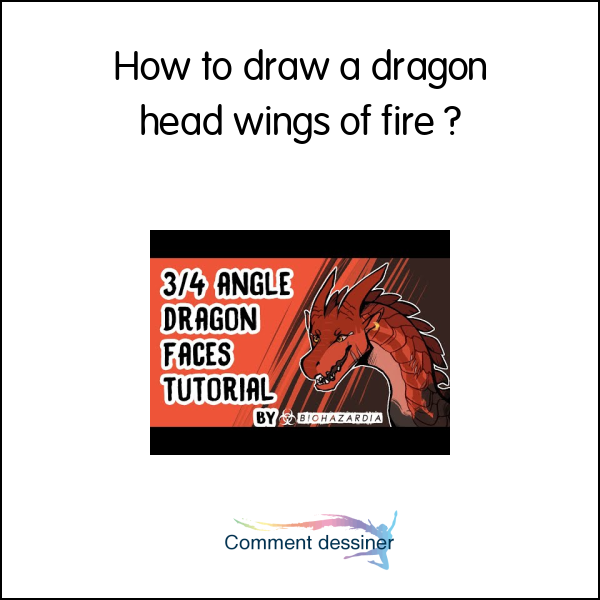 How to draw a dragon head wings of fire
